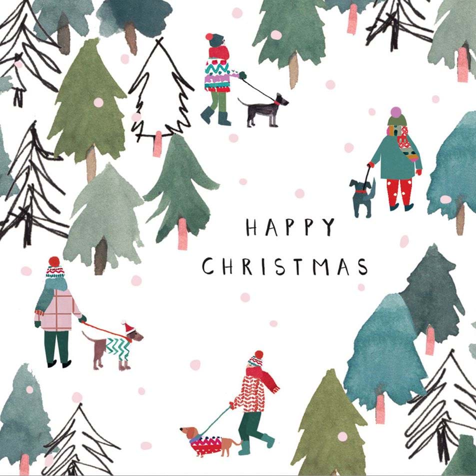 Festive Walkies Christmas Card Pack (5)