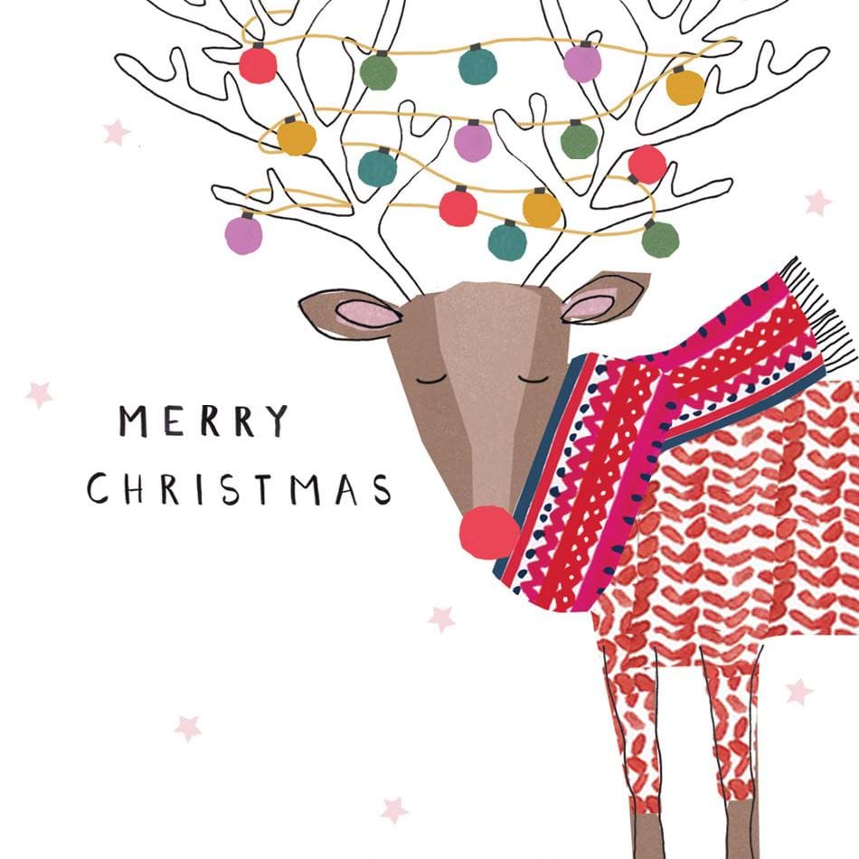 Reindeer Christmas Card Pack (5)