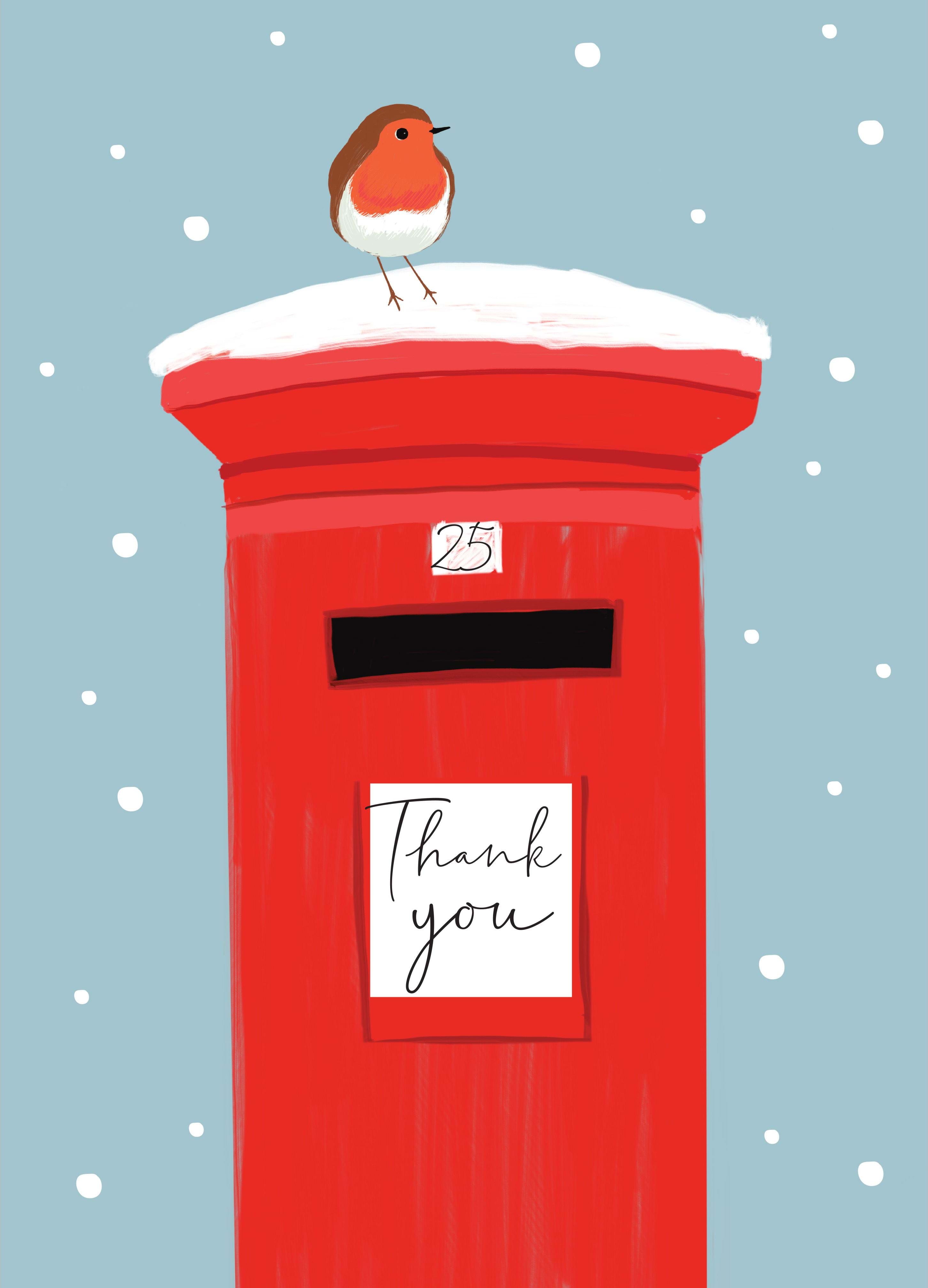 Post Box Christmas Thank You Pack (8)