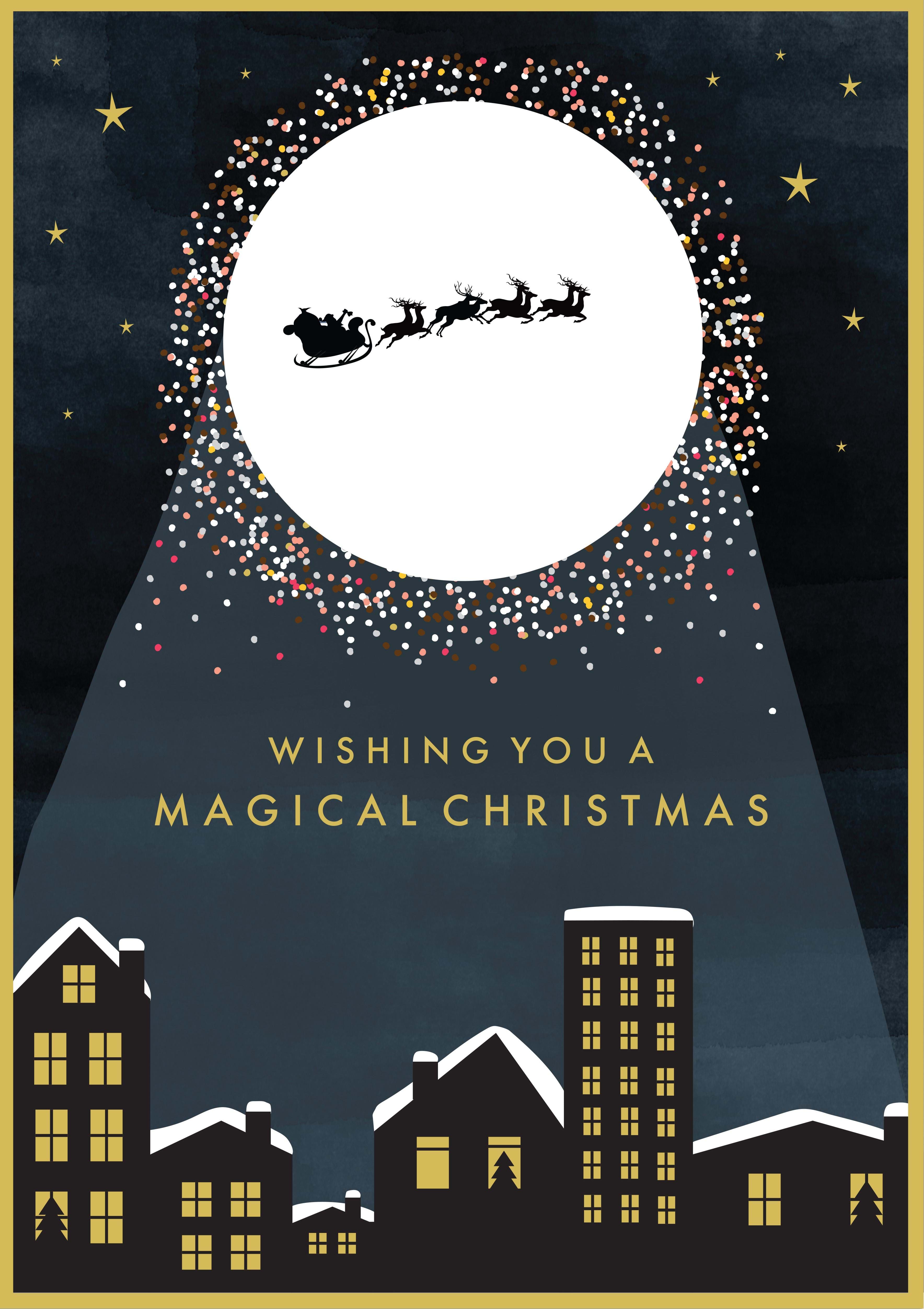Magical Sleigh Ride Christmas Card