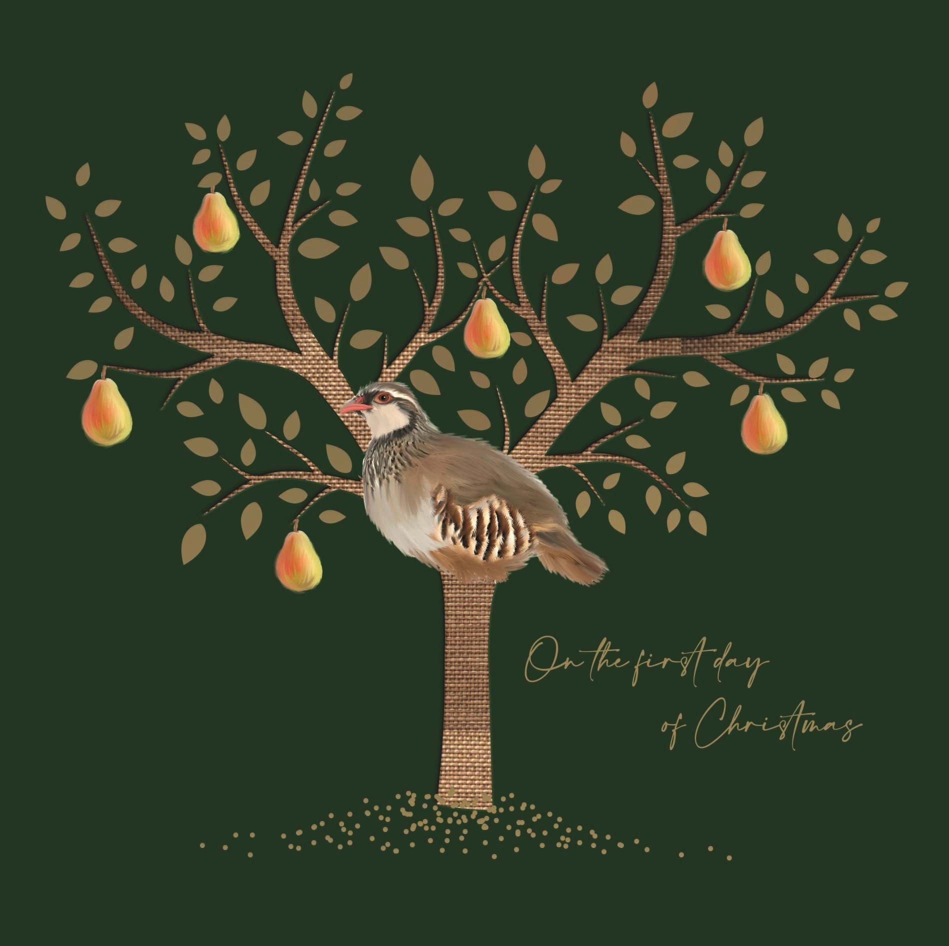Partridge Personalised Christmas Card