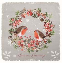 Robin Red Breast Personalised Christmas Card