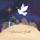 Peace on Earth Dove - Personalised Christmas Card