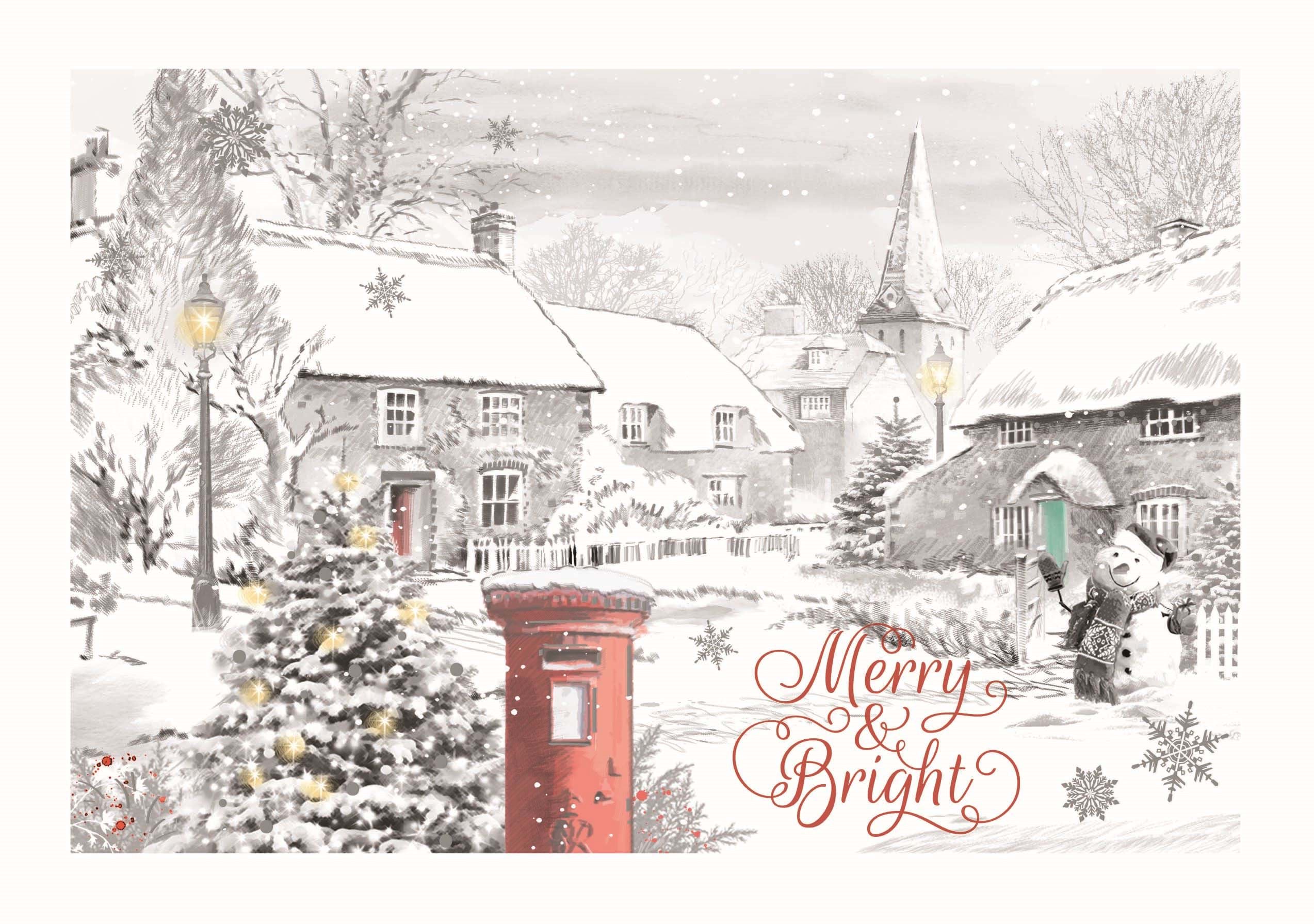 Snowman’s Street Personalised Christmas Card