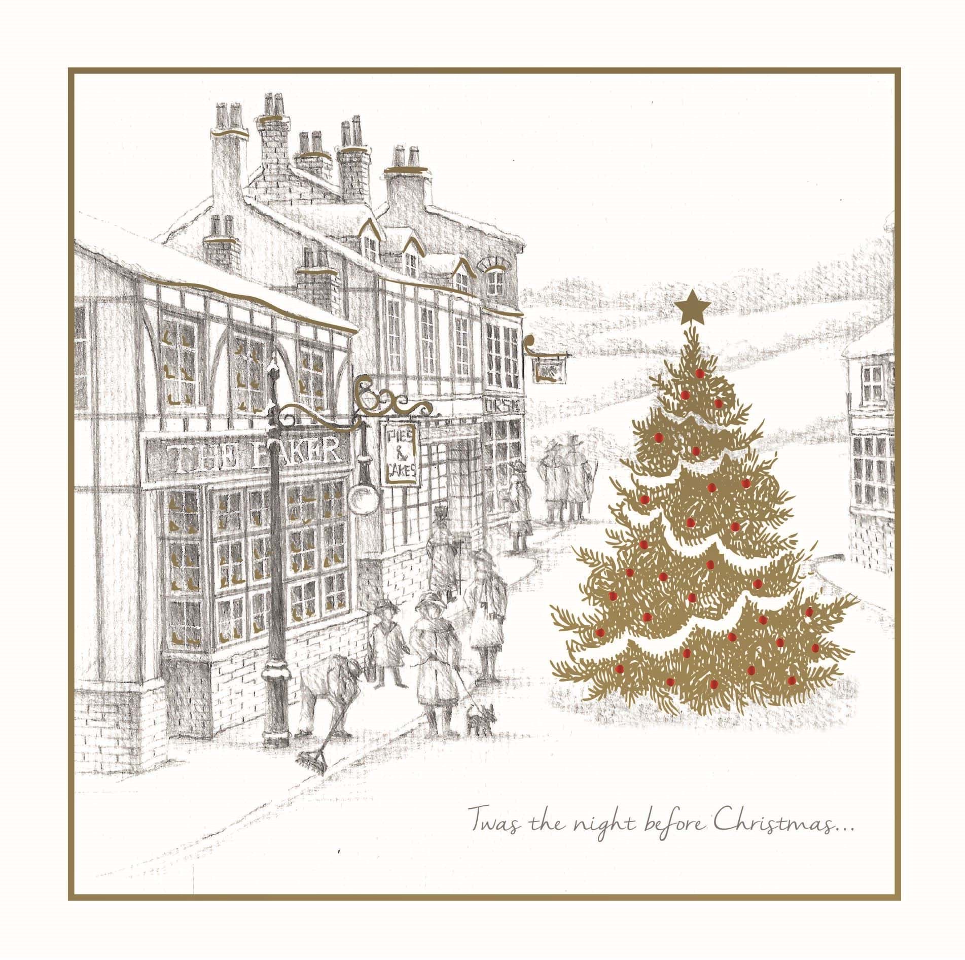 Night Before Christmas Personalised Christmas Card