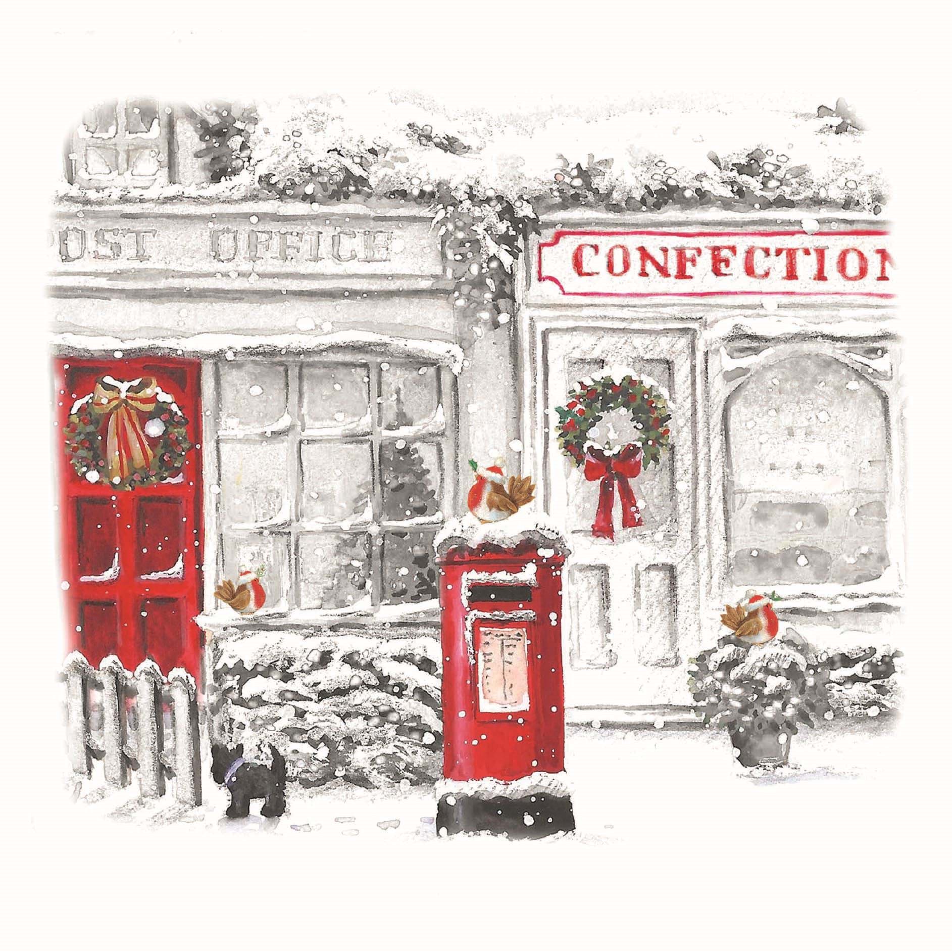 Village Scene Personalised Christmas Card