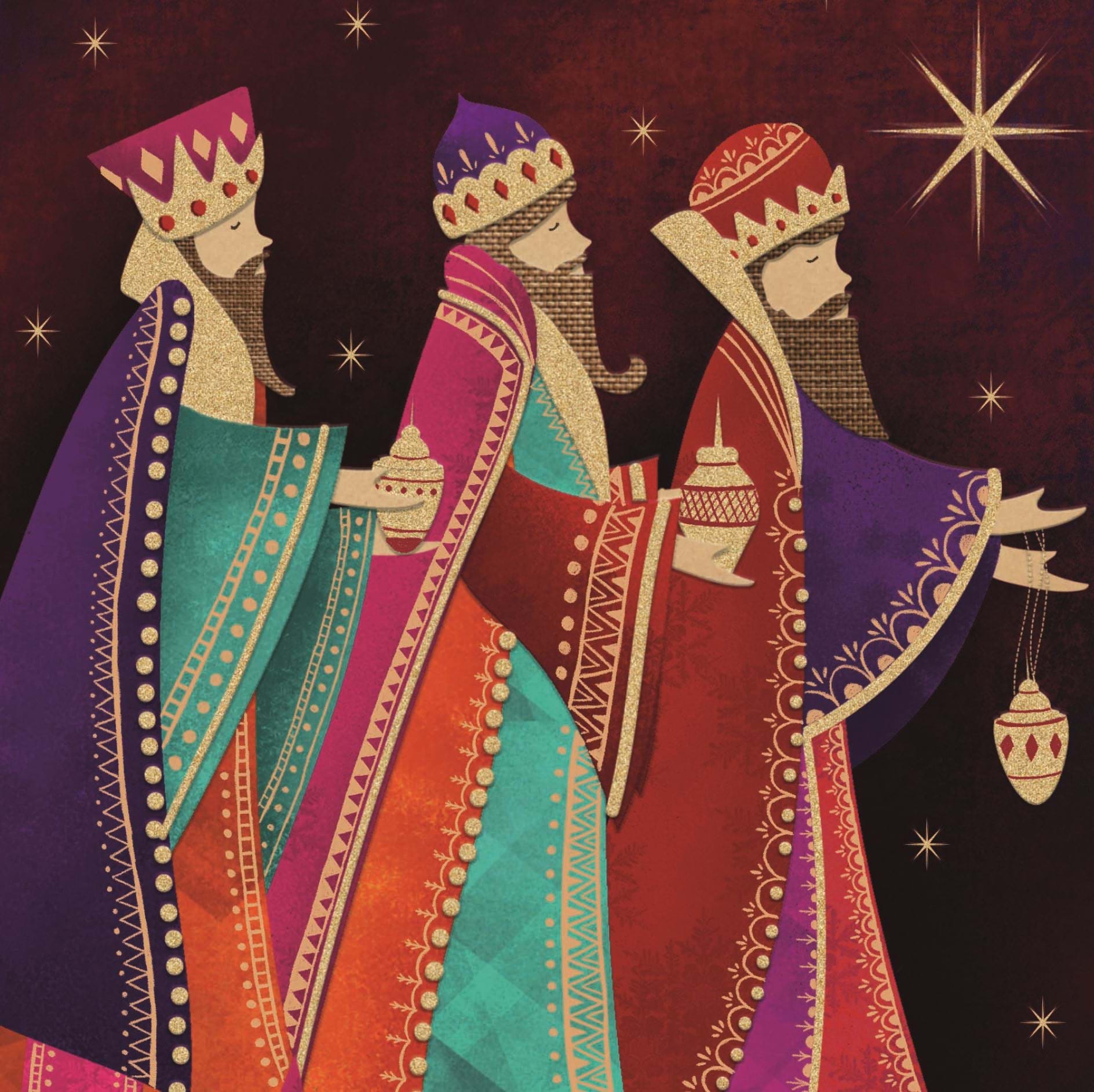 Royal Kings Personalised Christmas Card