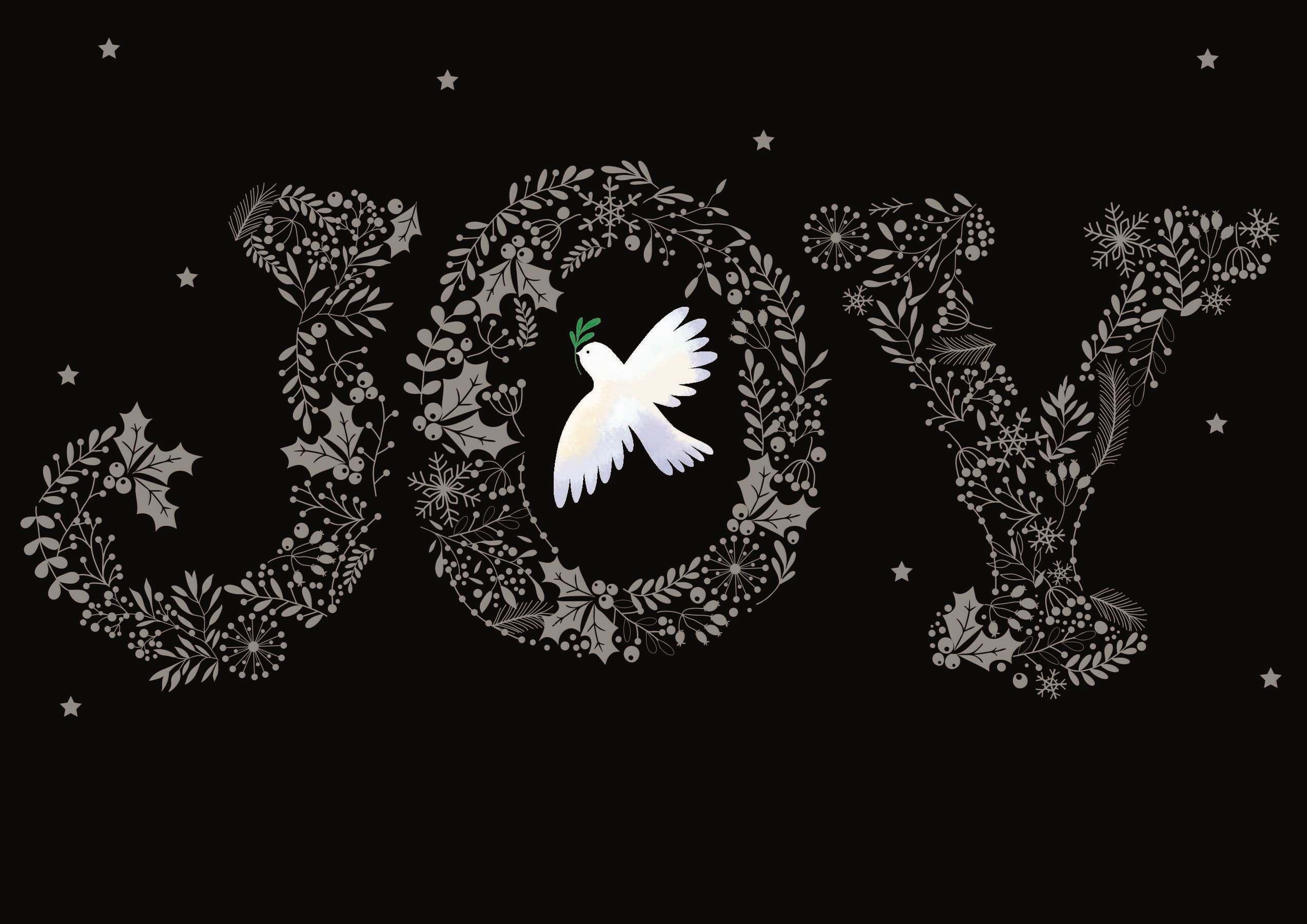 Joy Personalised Christmas Card