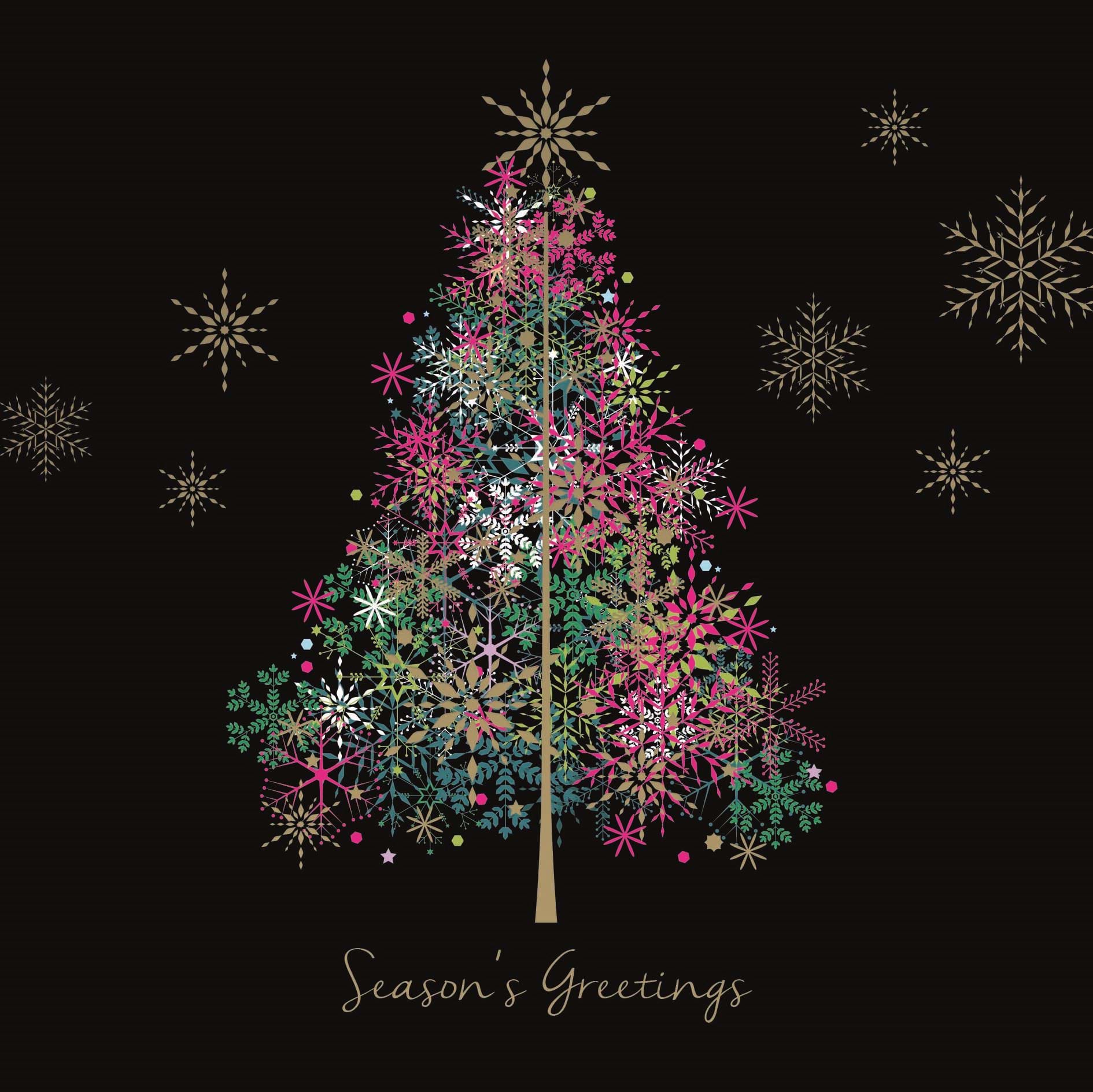 Sparkle Tree Personalised Christmas Card