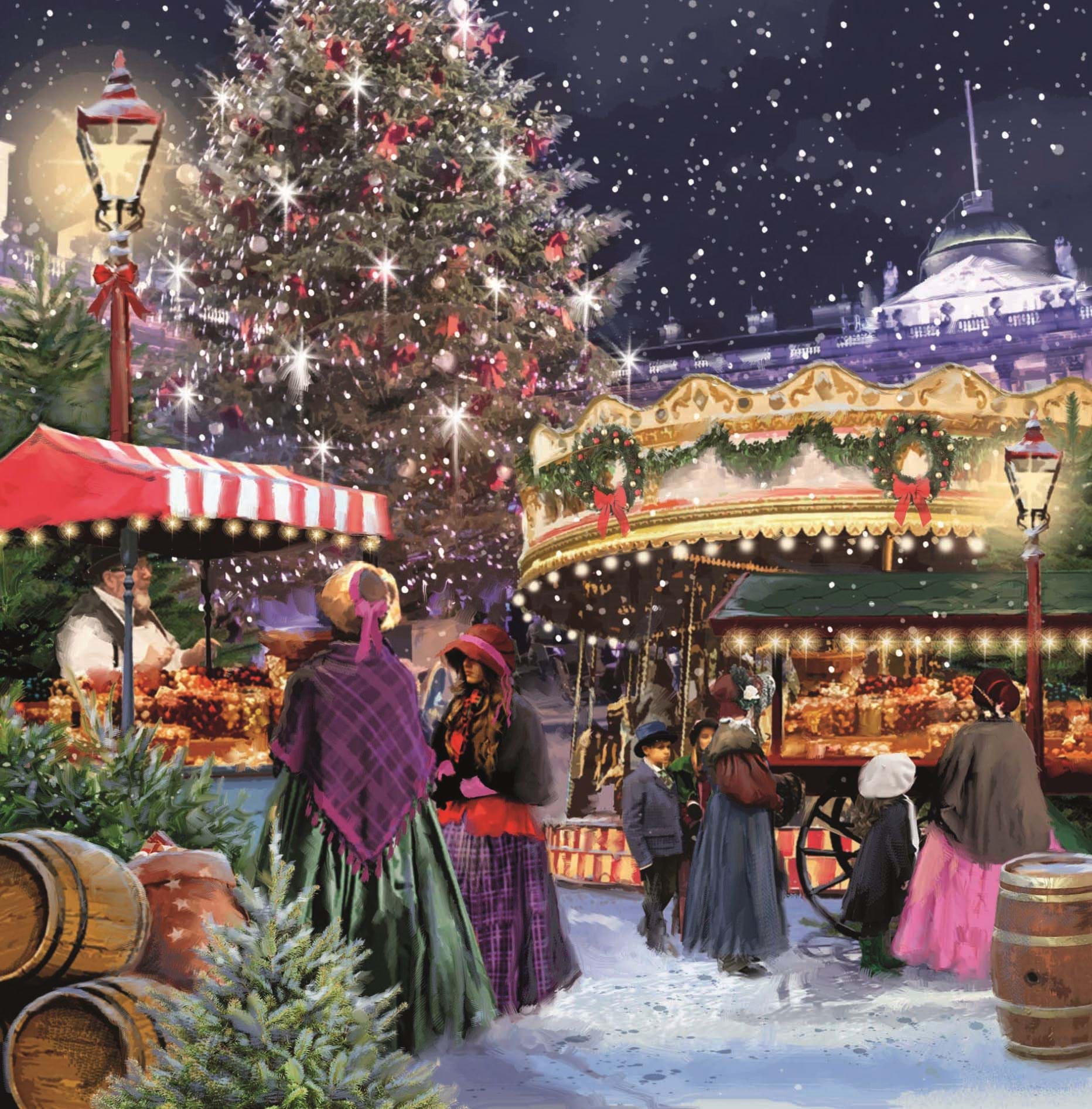 The Victorian Arcade Personalised Christmas Card