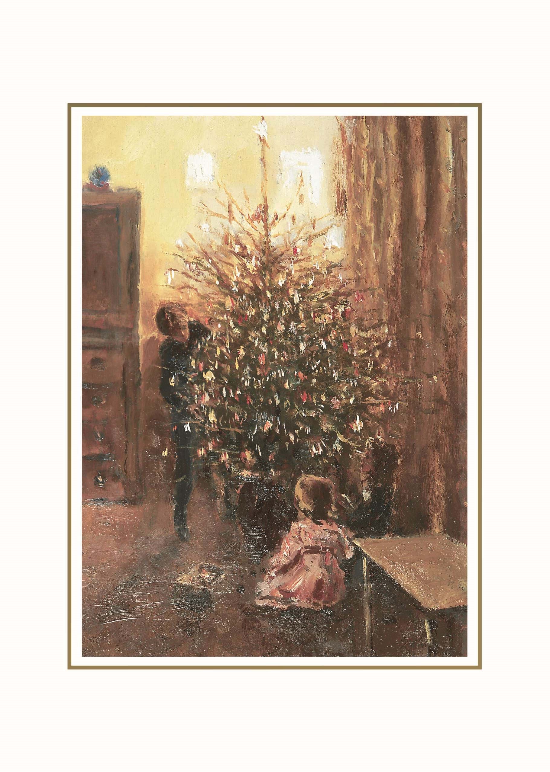Kids and Tree Personalised Christmas Card