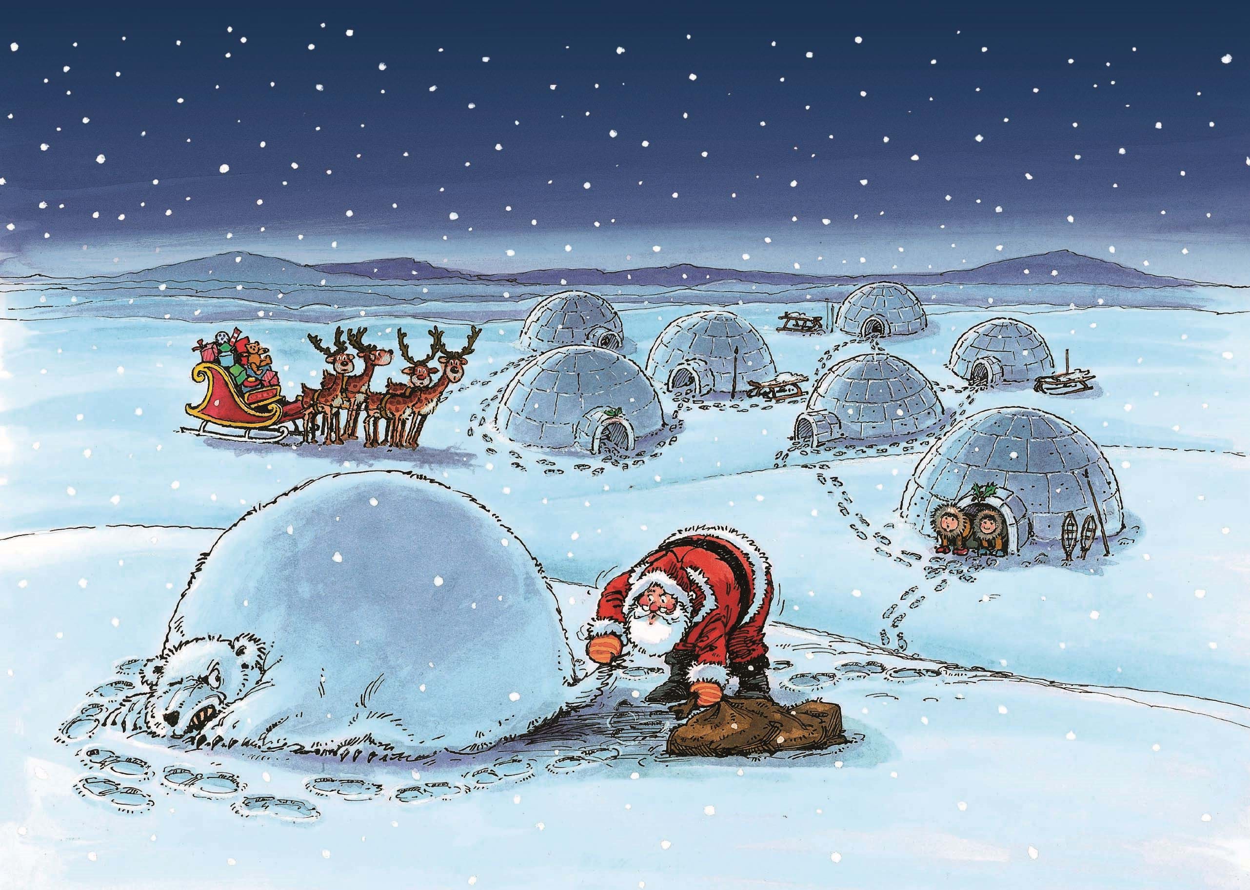 Under the Igloo Personalised Christmas Card