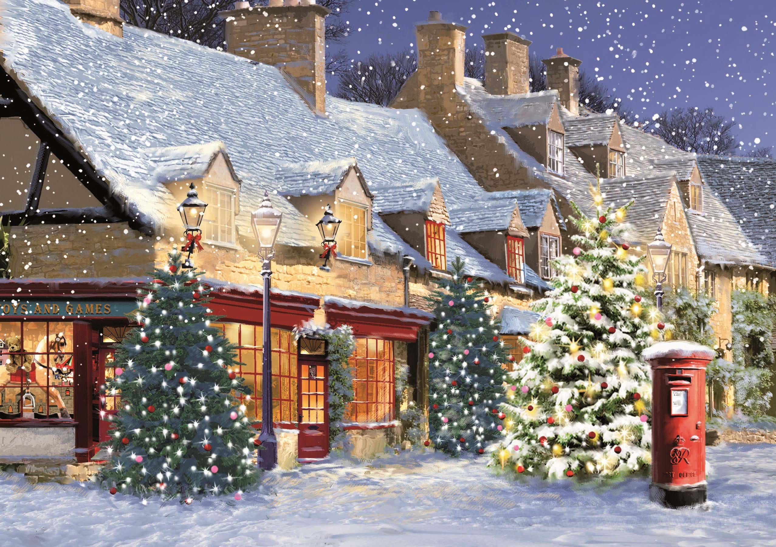 Christmas Street Personalised Christmas Card
