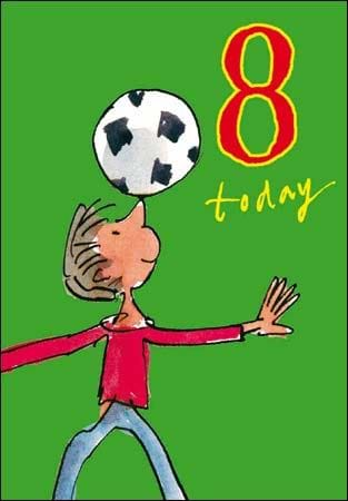 Football 8th Birthday Card