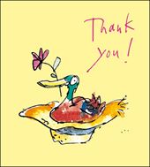Duck in a Hat Thank You Card