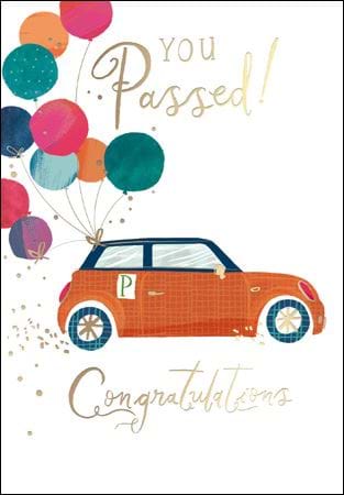 You Passed Driving Test Congratulations Card