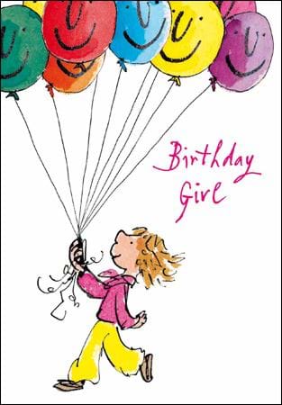 Smiling Balloons Birthday Card