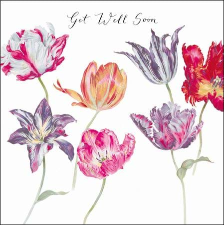 Tulips Get Well Soon Card