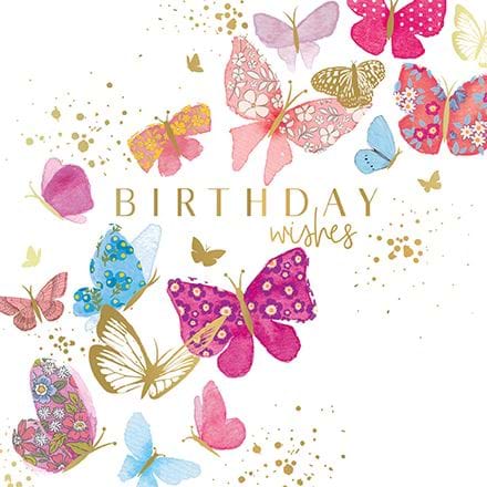 Pretty Butterflies Birthday Card