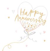 Heart Balloon Anniversary Card
