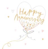 Heart Balloon Anniversary Card