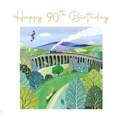 Train 90th Birthday Card