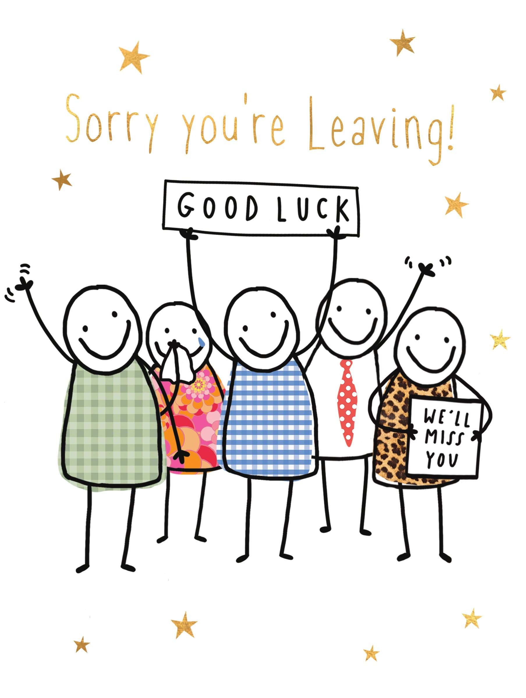 We'll Miss You Leaving Card
