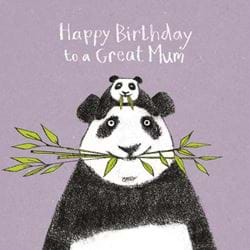 Panda Mum Birthday Card