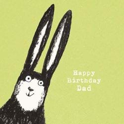 Rabbit Dad Birthday Card