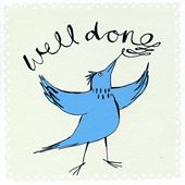 Blue Bird Congratulations Card