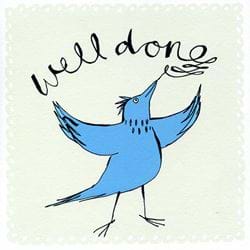 Blue Bird Congratulations Card