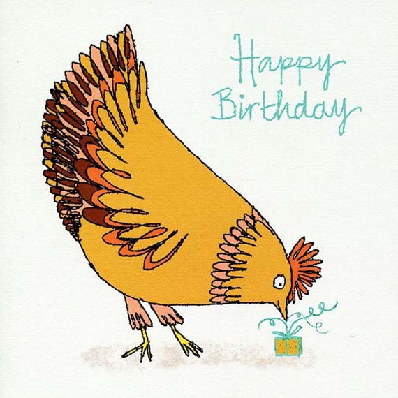 Happy Hen Birthday Card
