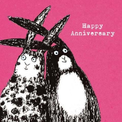 Rabbits Anniversary Card