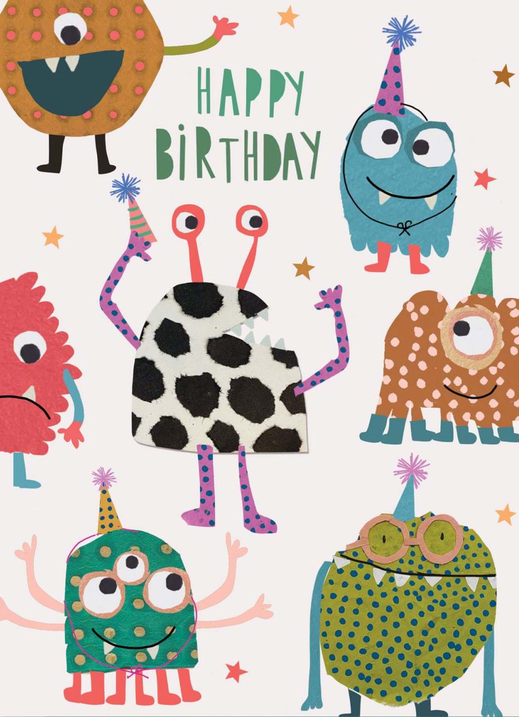 Monsters Birthday Card