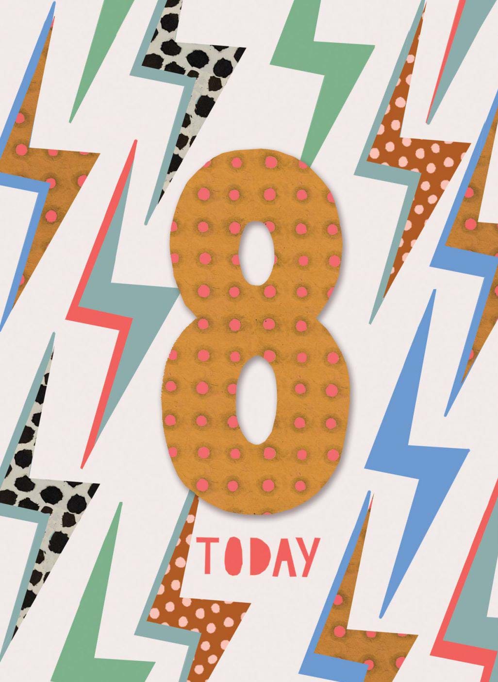 Lightning 8th Birthday Card
