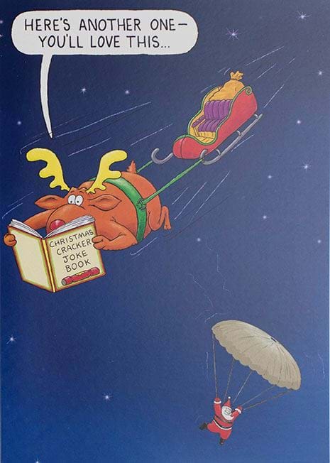 Joke Book Christmas Card