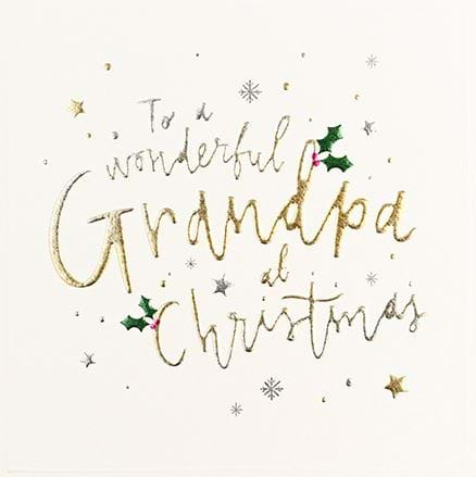 Wonderful Grandpa Christmas Card