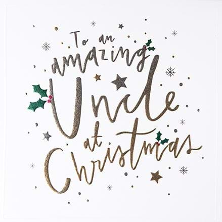 Amazing Uncle Christmas Card