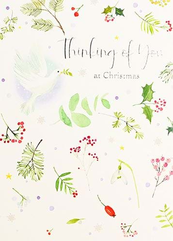 Dove Thinking of You Christmas Card