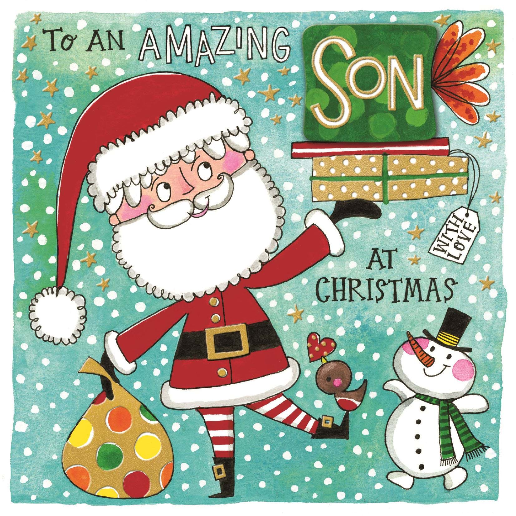 Santa Claus Son Birthday Card