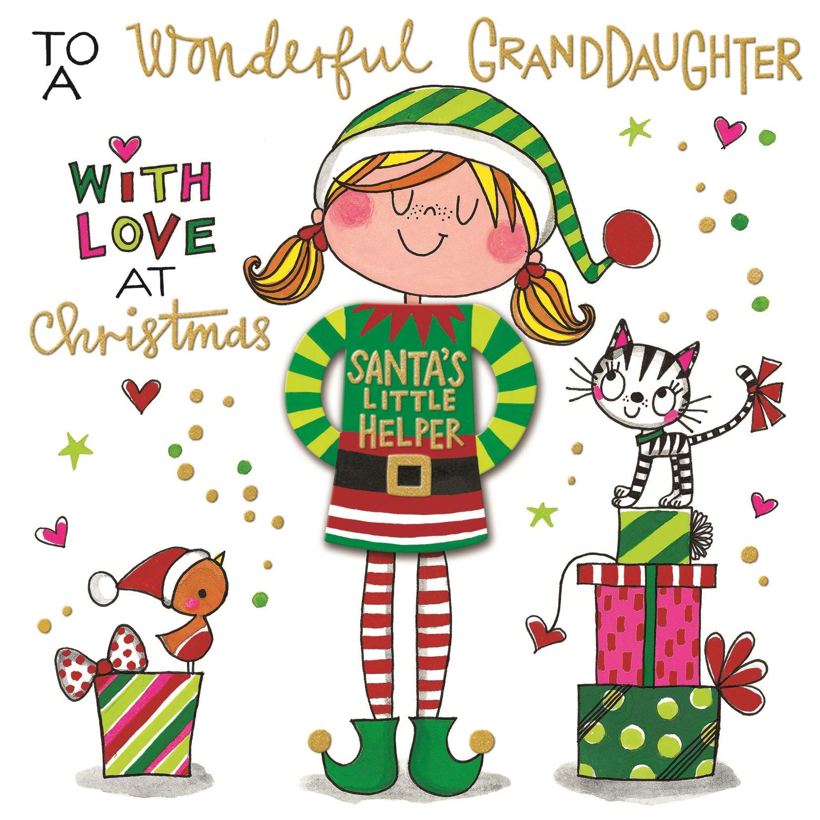 Little Helper Granddaughter Christmas Card