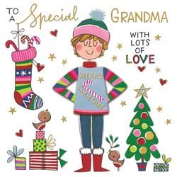 Festive Jumper Grandma Christmas Card