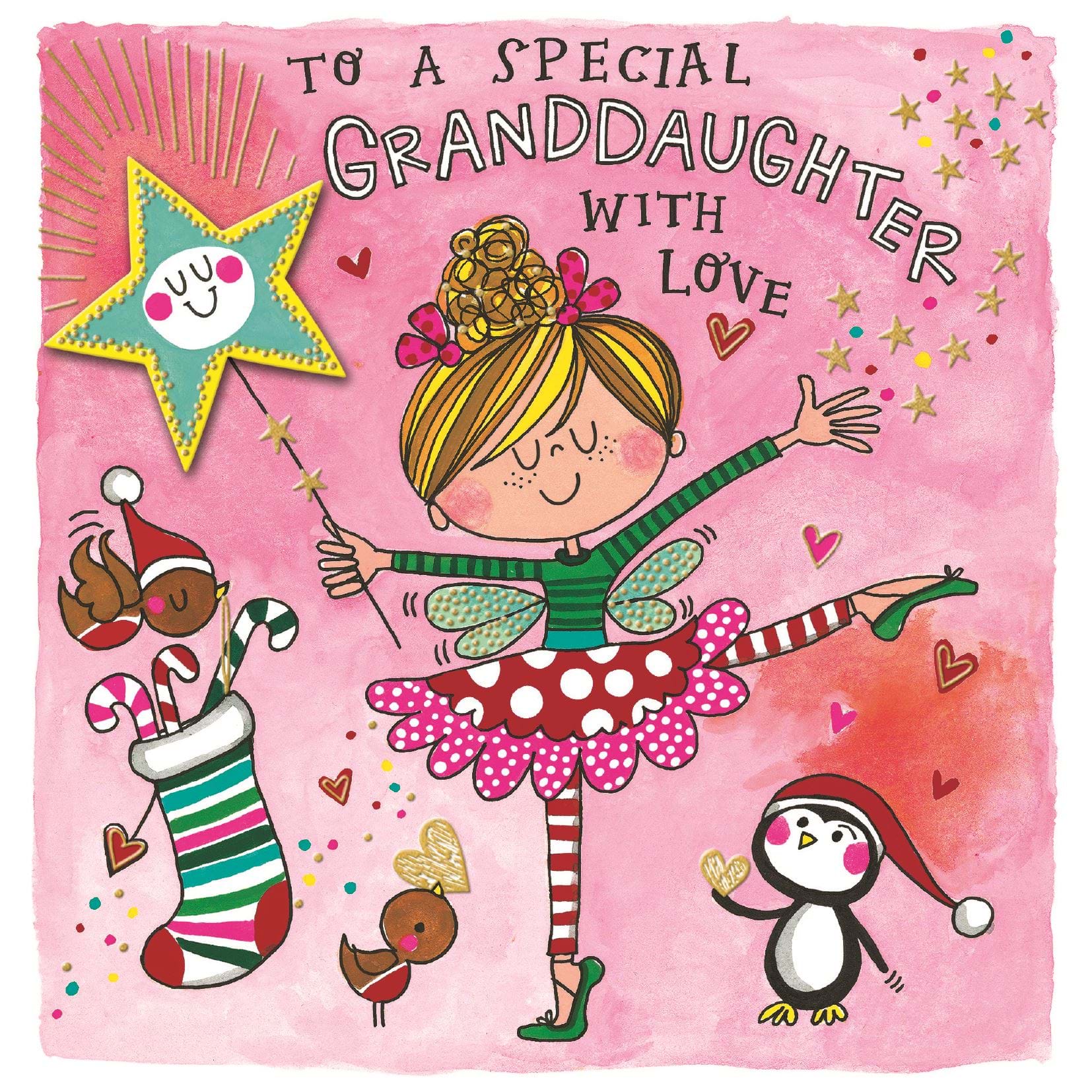 Fairy Granddaughter Christmas Card
