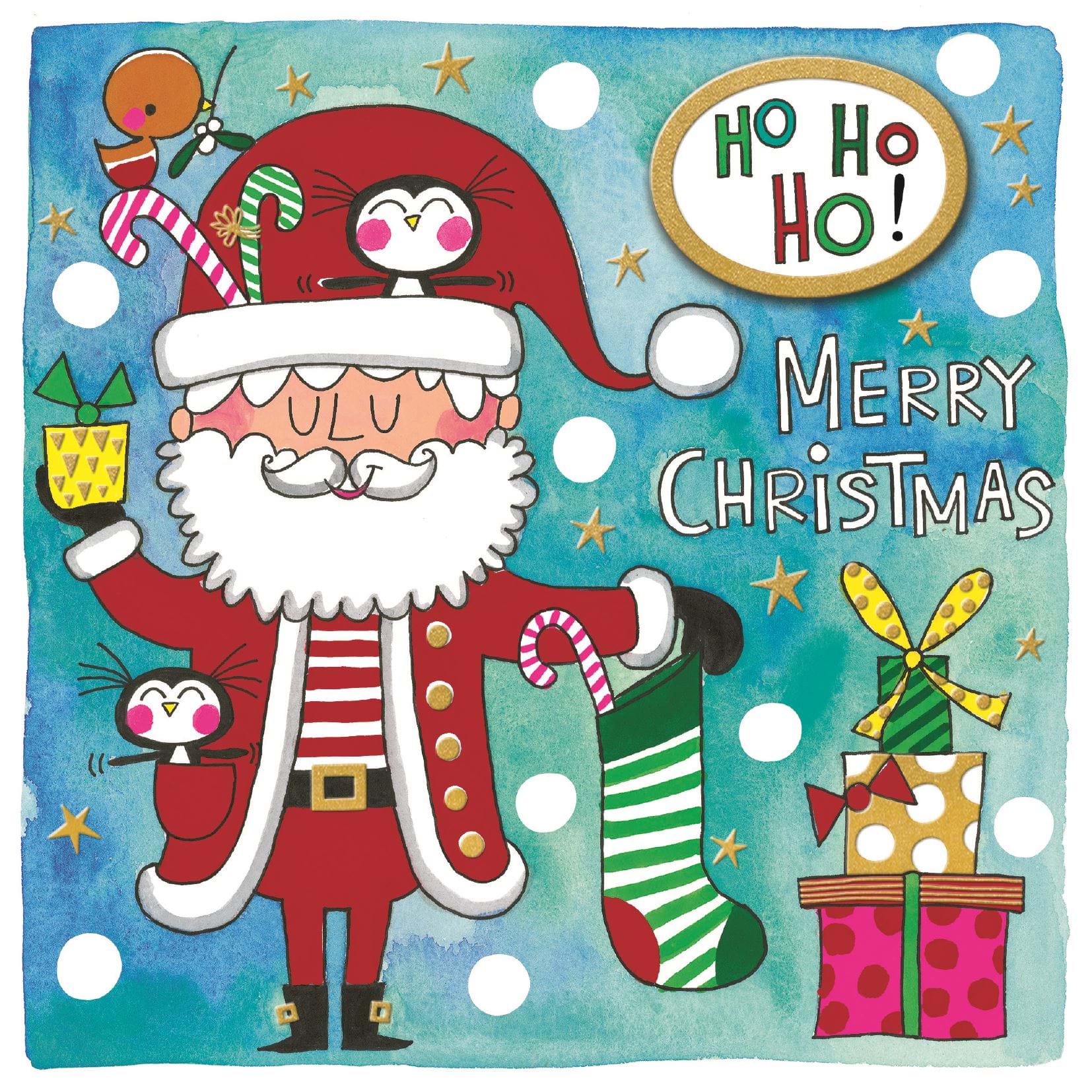 Ho Ho Ho Christmas Card