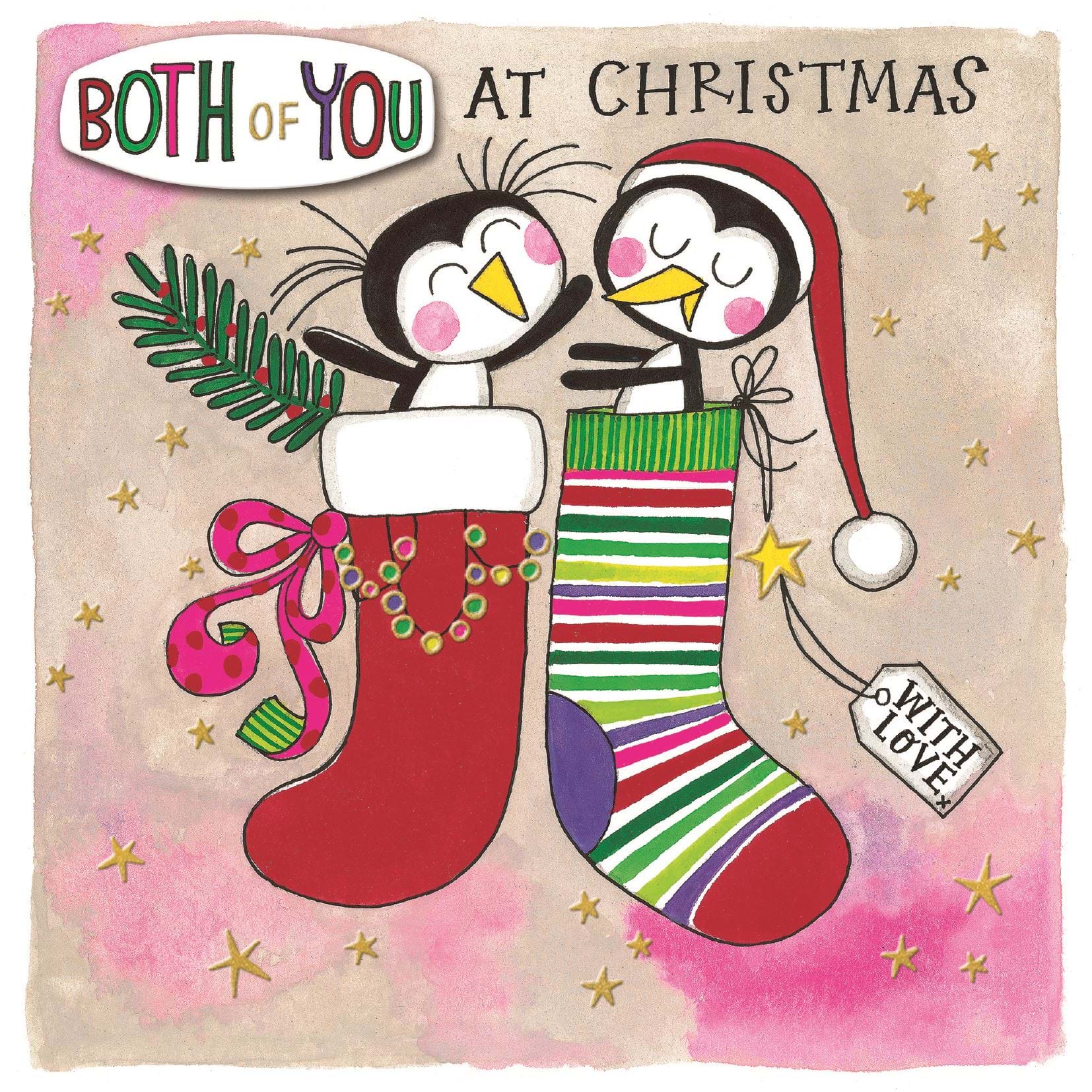 Stockings Both of You Christmas Card