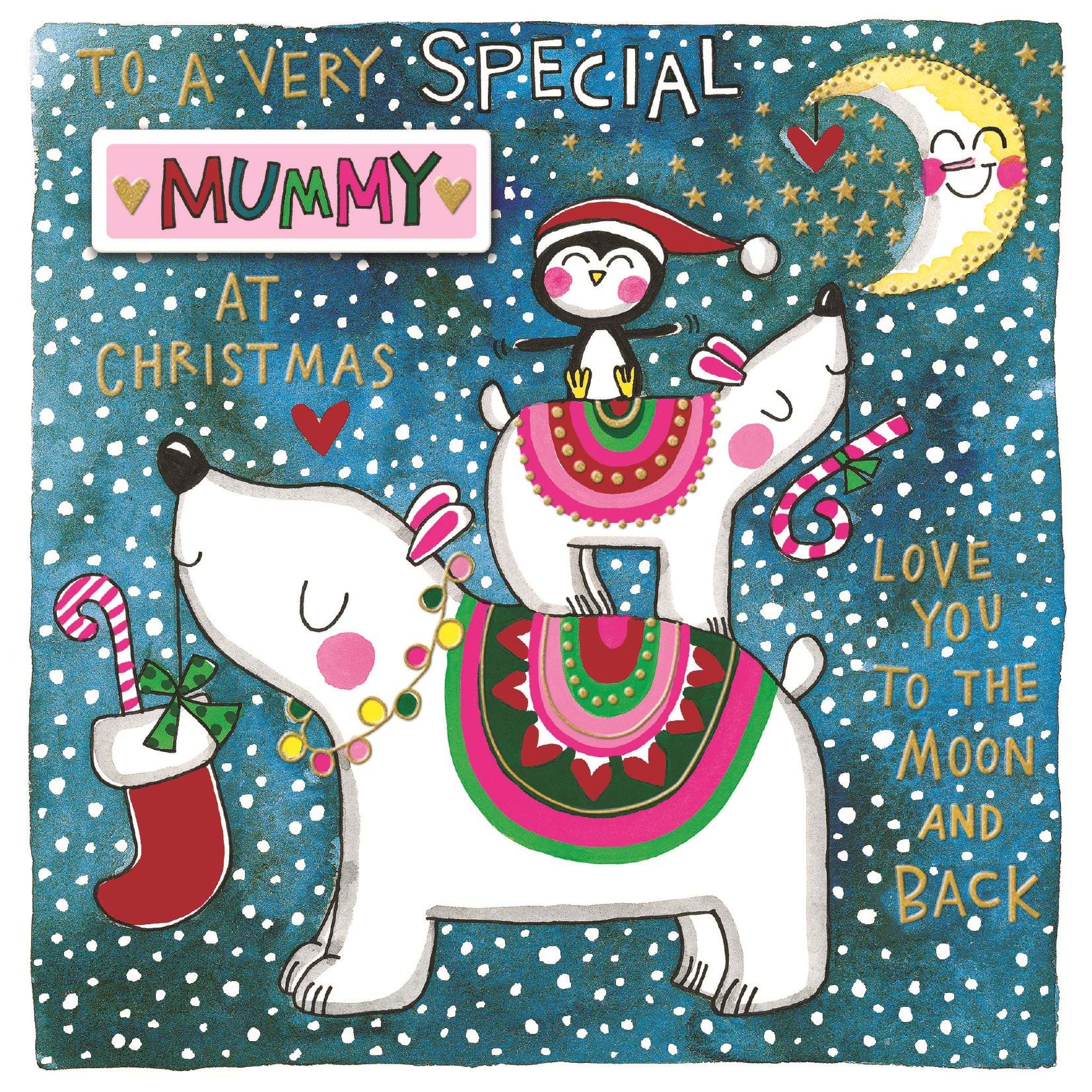 Polar Bears Mummy Christmas Card