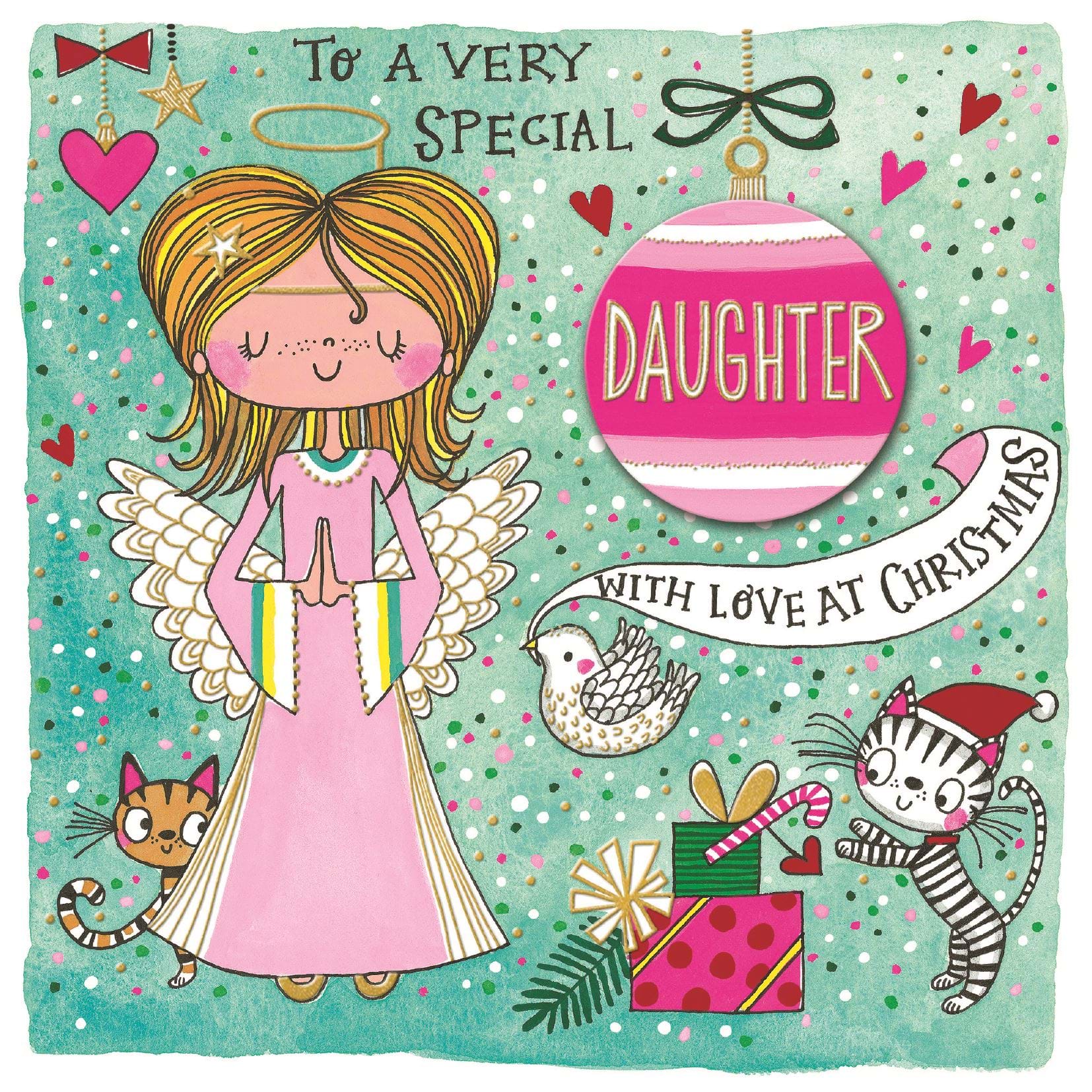 Angel Daughter Christmas Card