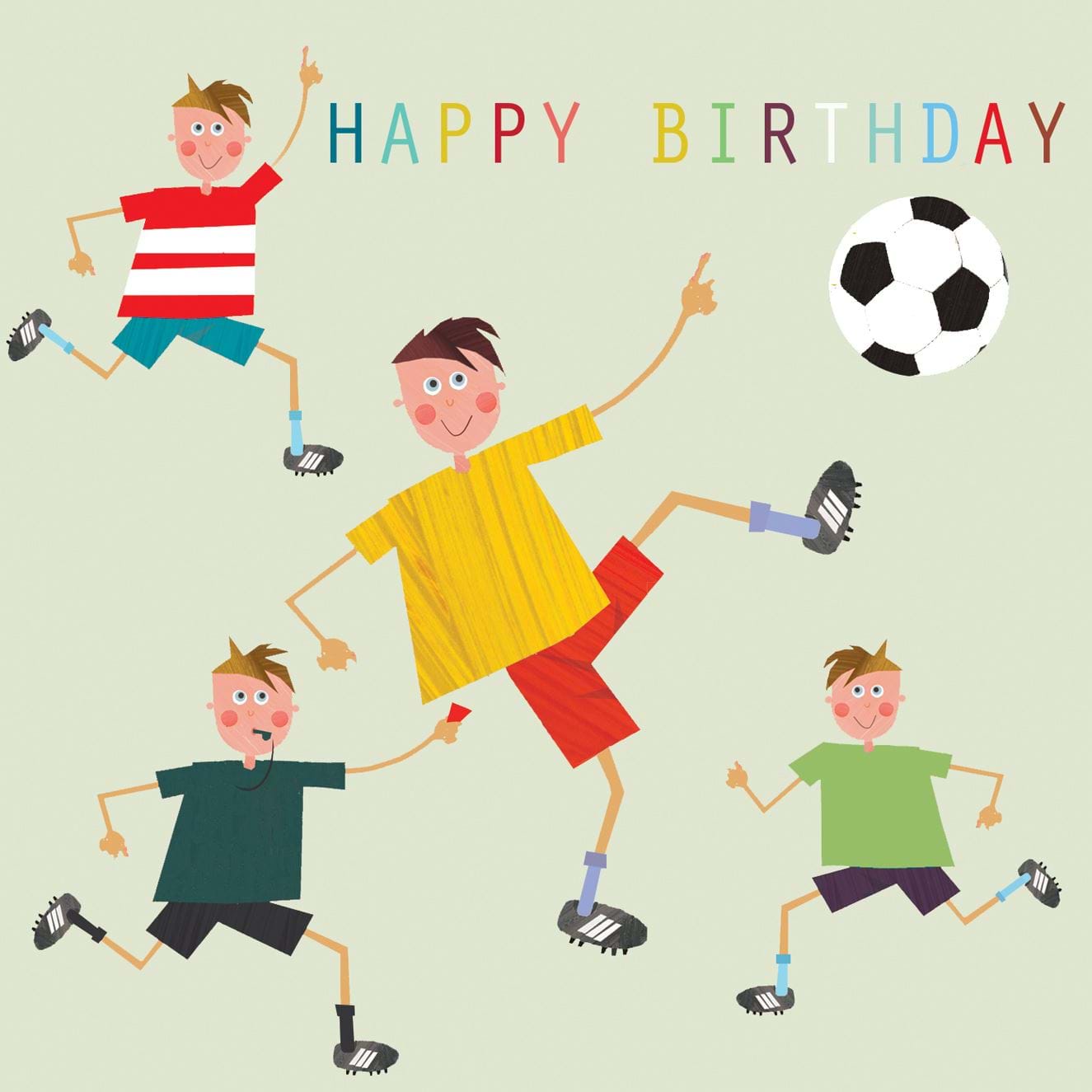 Footballers Birthday Card