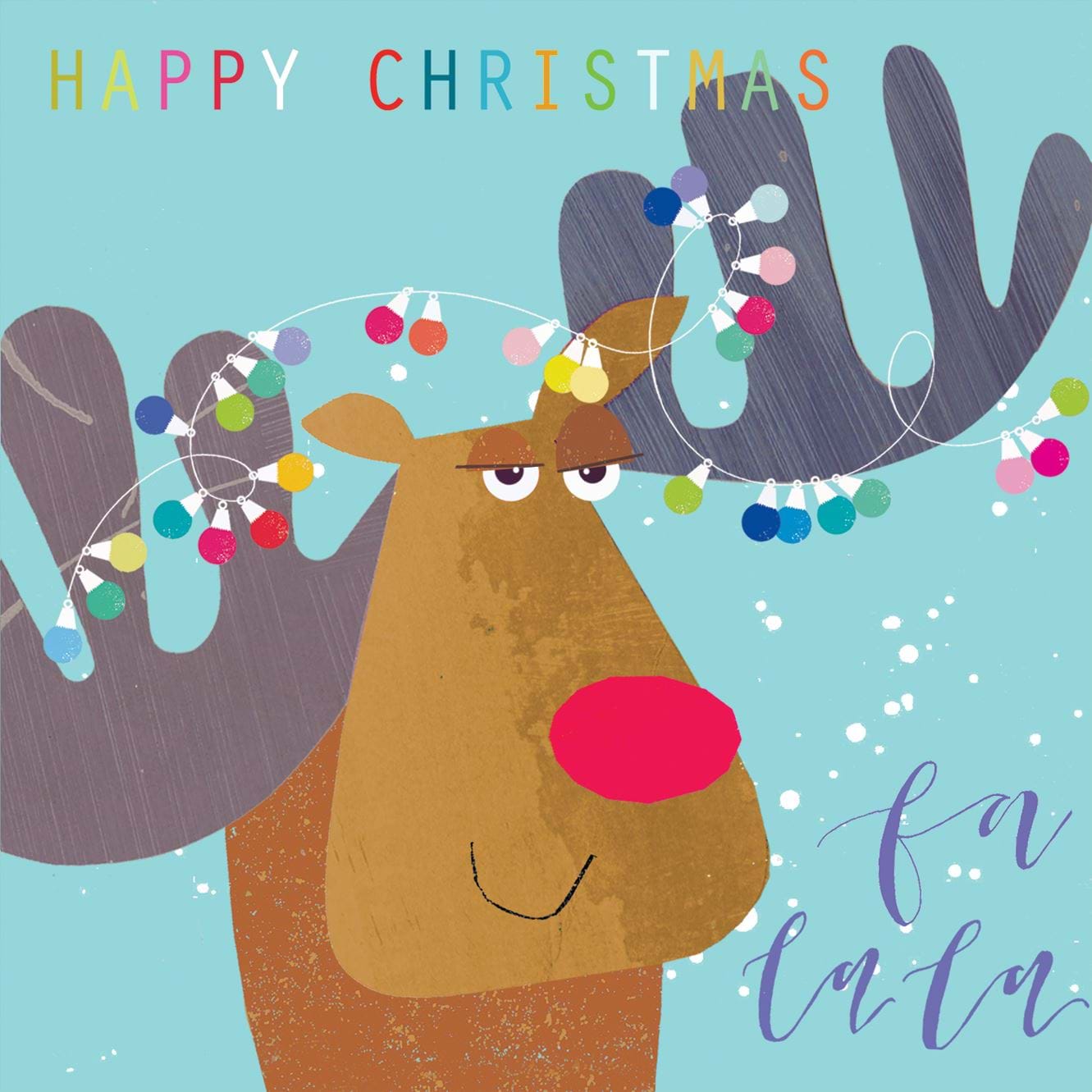 Moose Christmas Card
