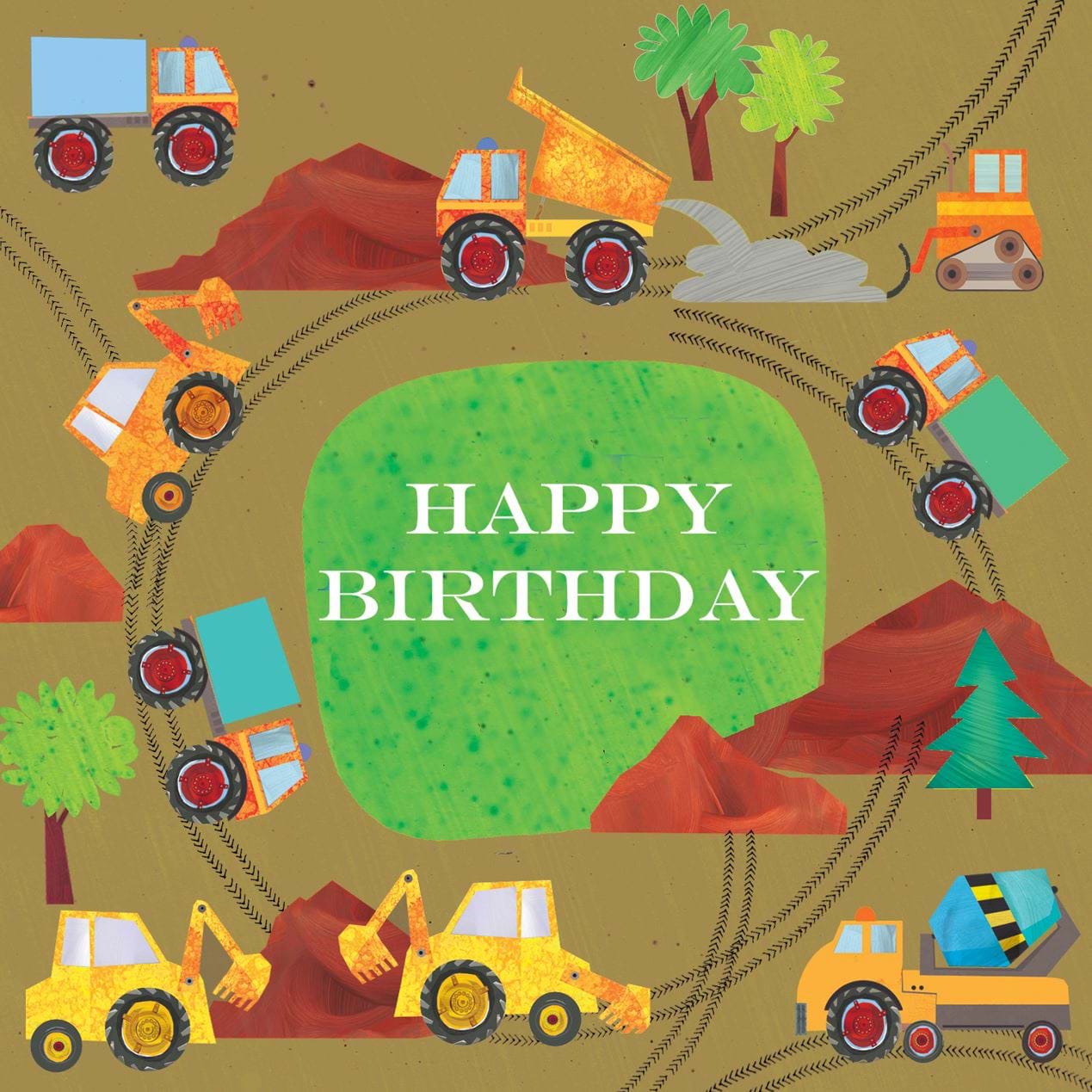 Trucks Birthday Card